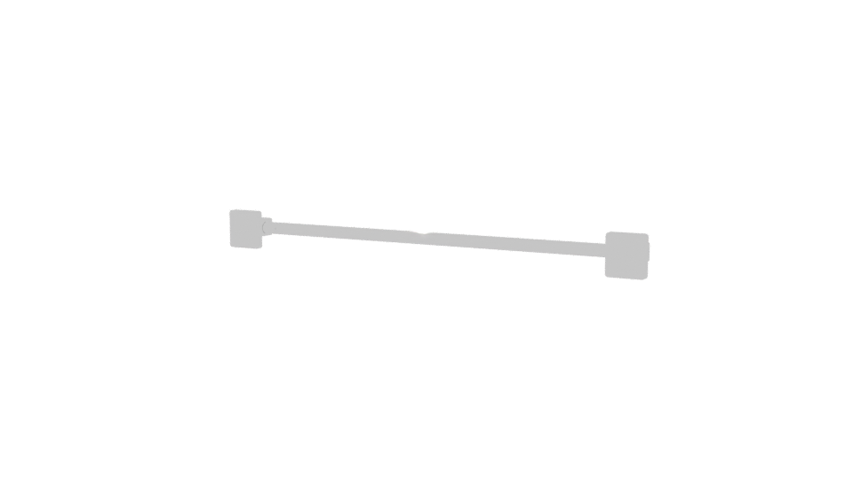 Sleek Modern Towel Rack 3D Model - Professional 3D Model Render 6