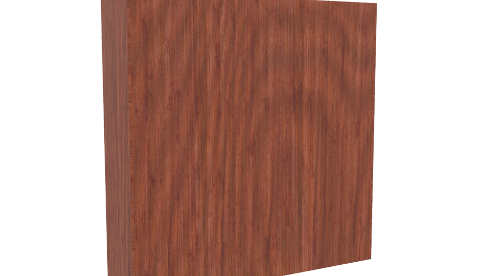 Stylish Wooden Wardrobe 3D Model - Professional 3D Model Render 4