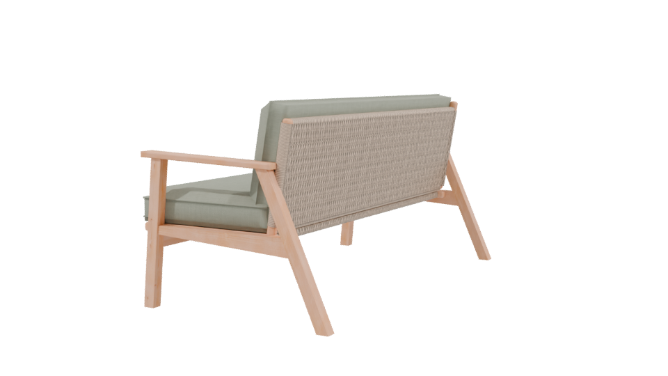 Stylish Minimalist Sofa Model - Professional 3D Model Render 3