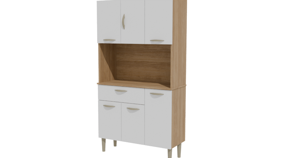 Compact Kitchen Furniture Model 3D - Professional 3D Model Render 12