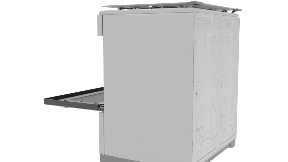 Modern Kitchen Oven Stove 3D - Professional 3D Model Render 3