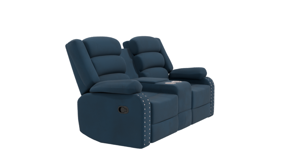 Stylish Reclining Sofa Model - Professional 3D Model Render 9