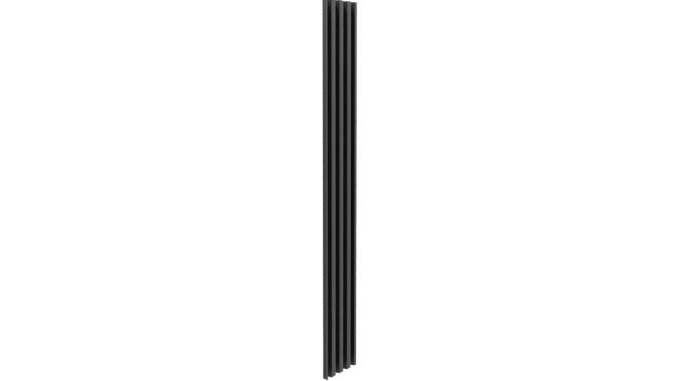 Vertical Modern Slat Panel Model - Professional 3D Model Render 9