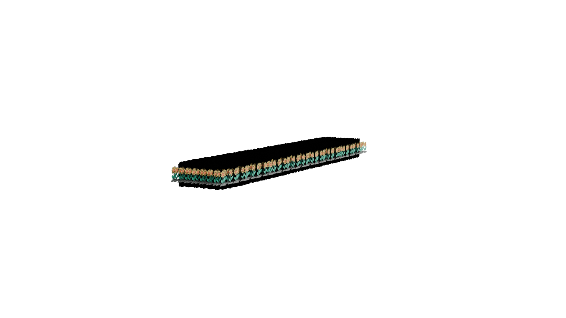 Stylish Wooden Bench 3D Model - Professional 3D Model Render 9