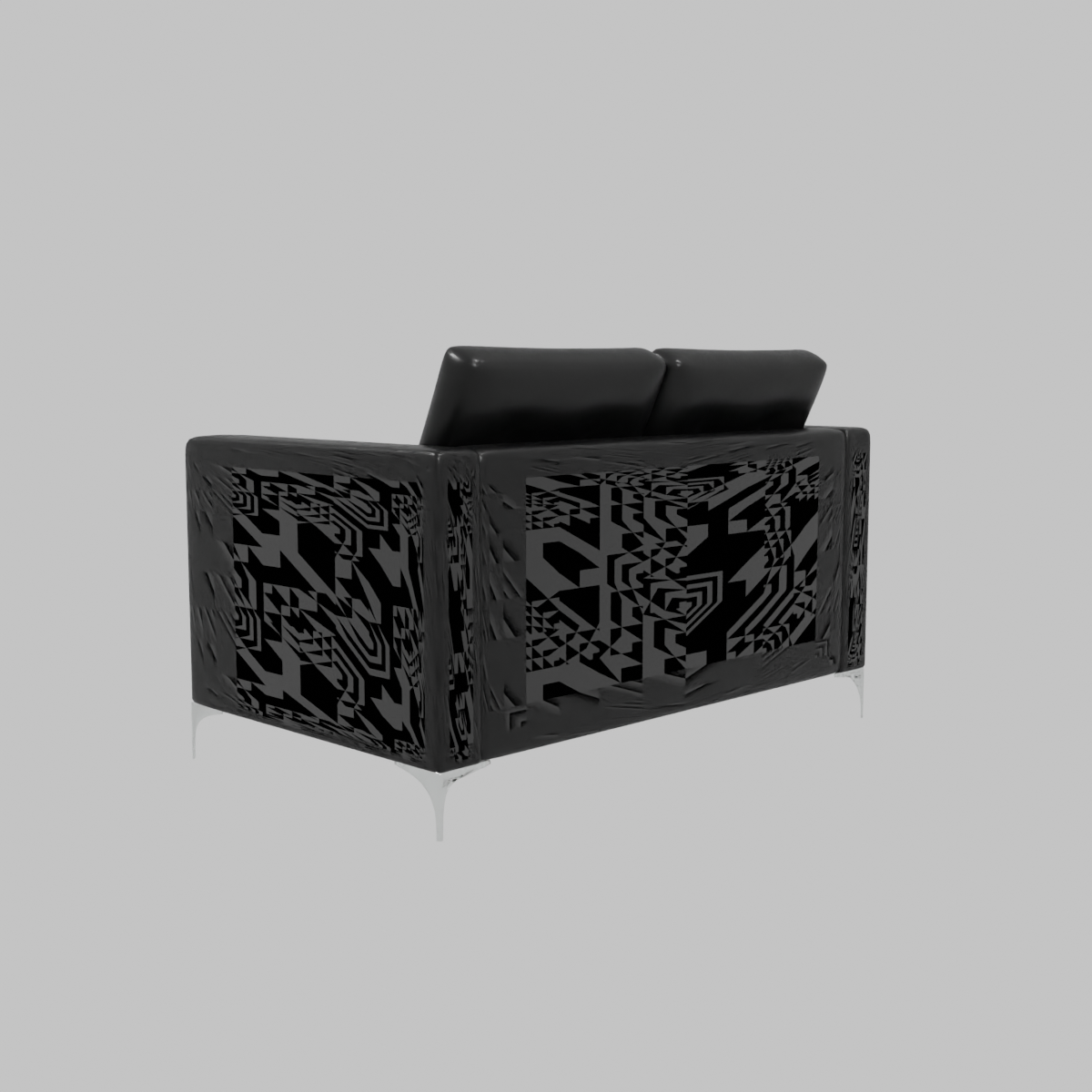 SOFA MARINA 2 CPOS PU NEGRO