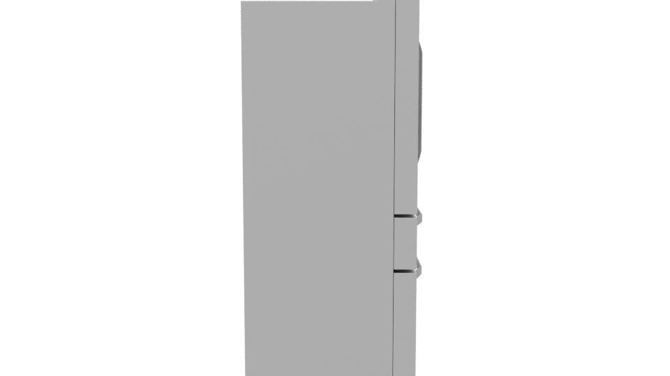 Sleek Stainless Steel Refrigerator 3D Model - Professional 3D Model Render 8