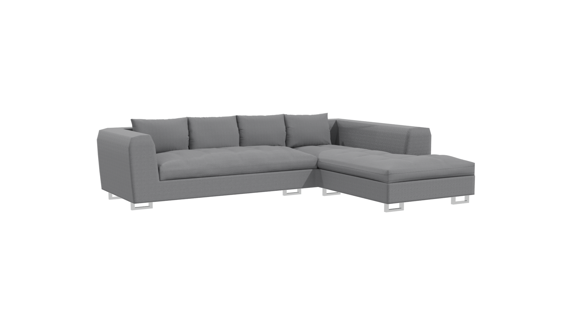 Modern Sectional Sofa 3D Model - Professional 3D Model Render 25