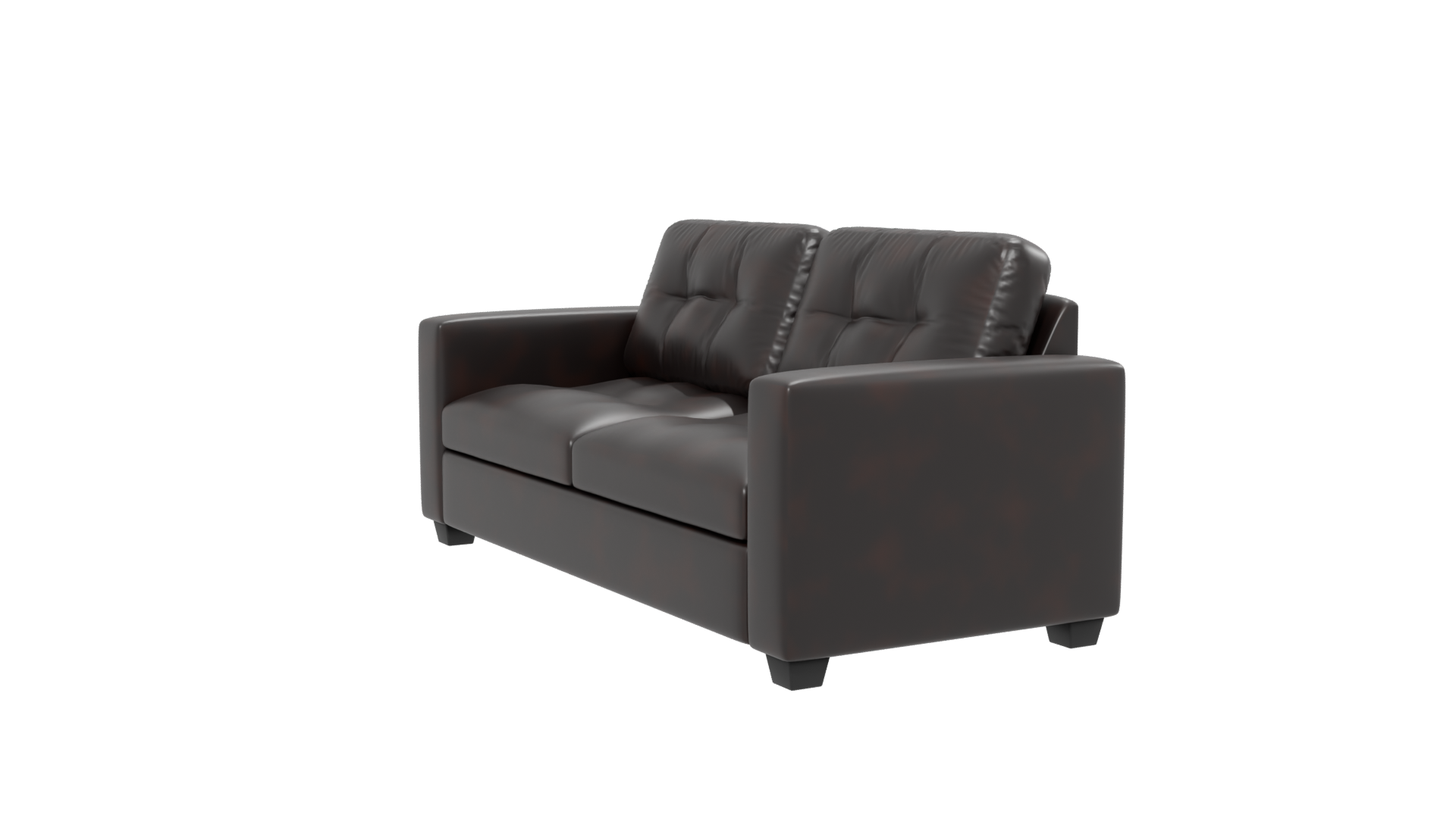 Stylish Modern Leather Sofa 3D Model - Professional 3D Model Render 28