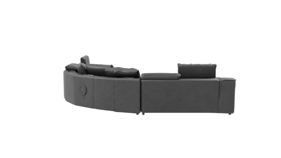 Modern L-Shaped Sofa 3D Model - Professional 3D Model Render 8