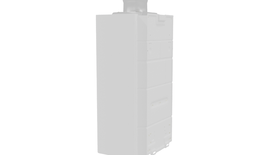 Compact Modern Water Heater Model - Professional 3D Model Render 3