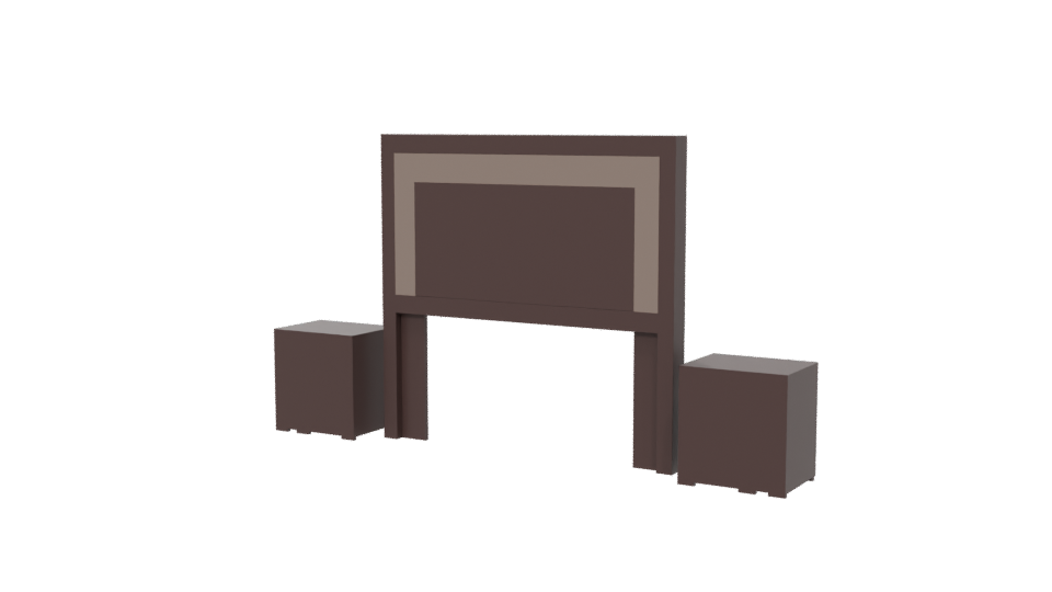 Modern Bedroom Furniture Set 3D - Professional 3D Model Render 6