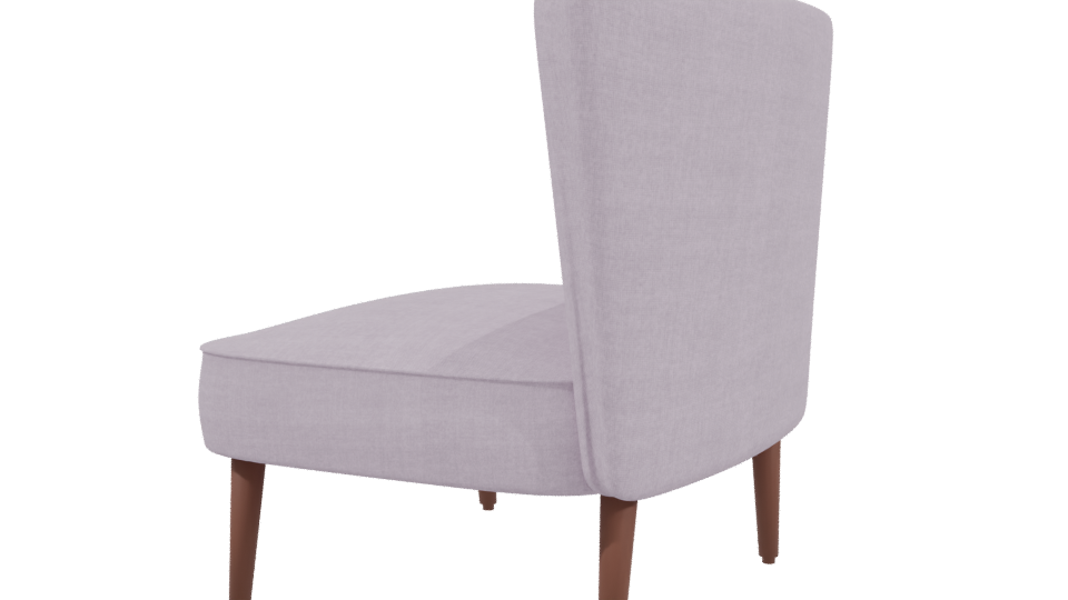 Stylish Modern Accent Chair 3D Model - Professional 3D Model Render 3