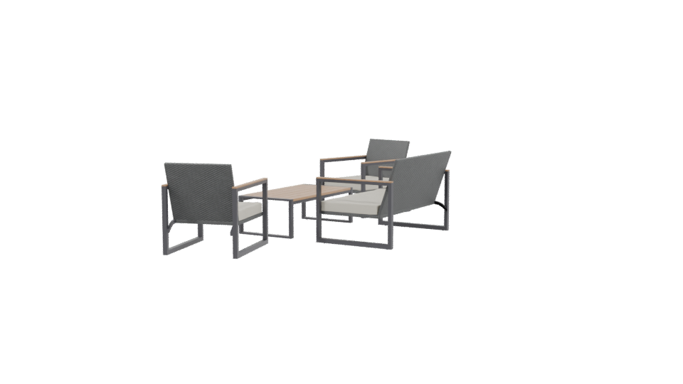 Stylish Outdoor Furniture Set - Professional 3D Model Render 3
