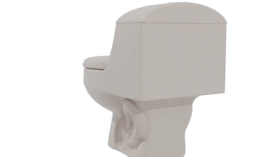 WC One Piece Montecarlo 6 Liters 3D - Professional 3D Model Render 4