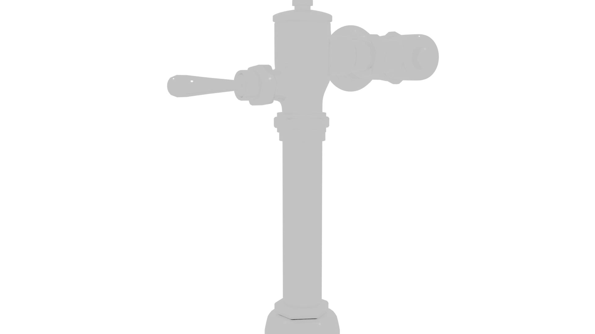 Vintage Style Metal Water Pump 3D - Professional 3D Model Render 10