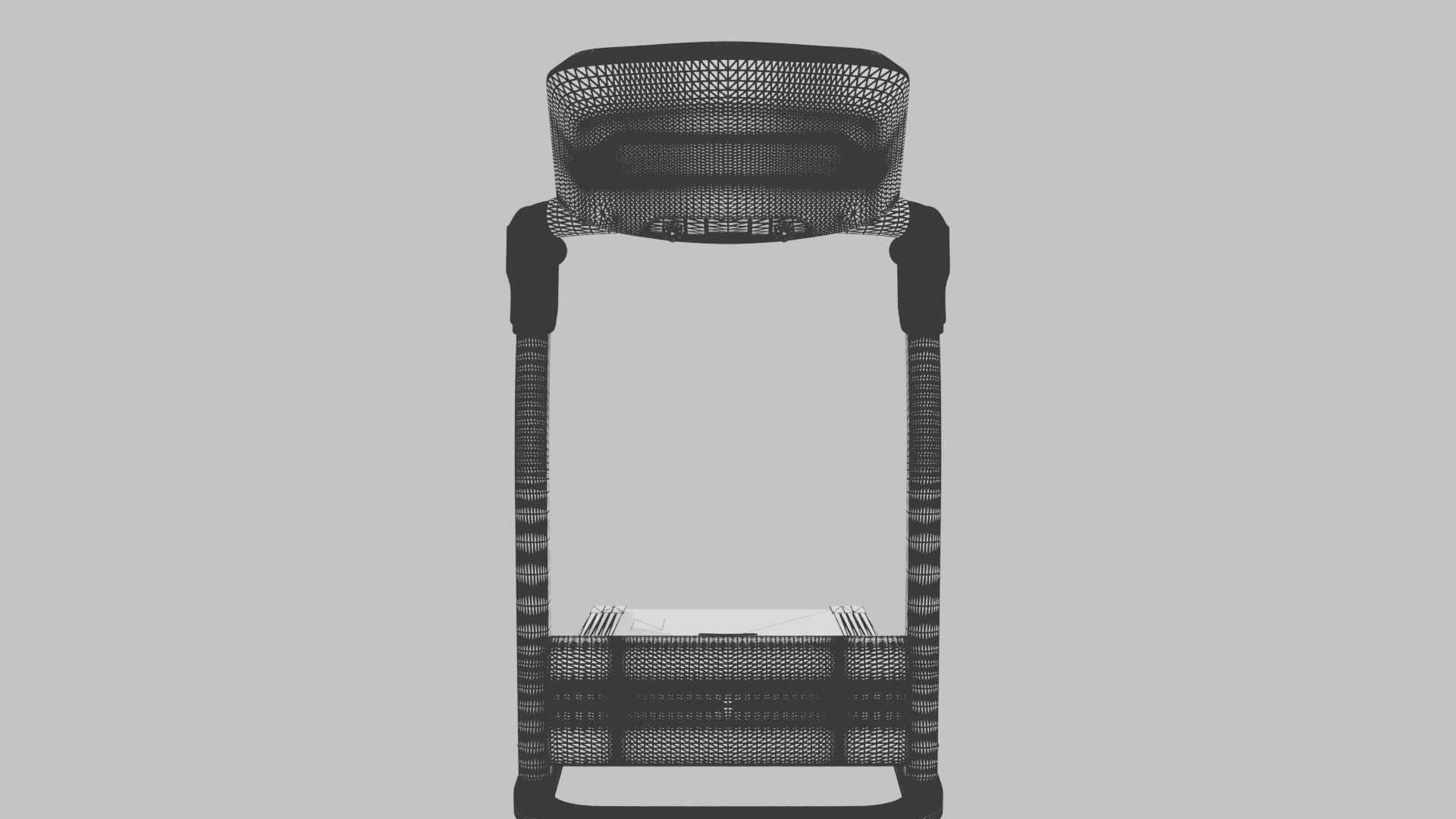 Modern Treadmill 3D Model - Professional 3D Model Render 16