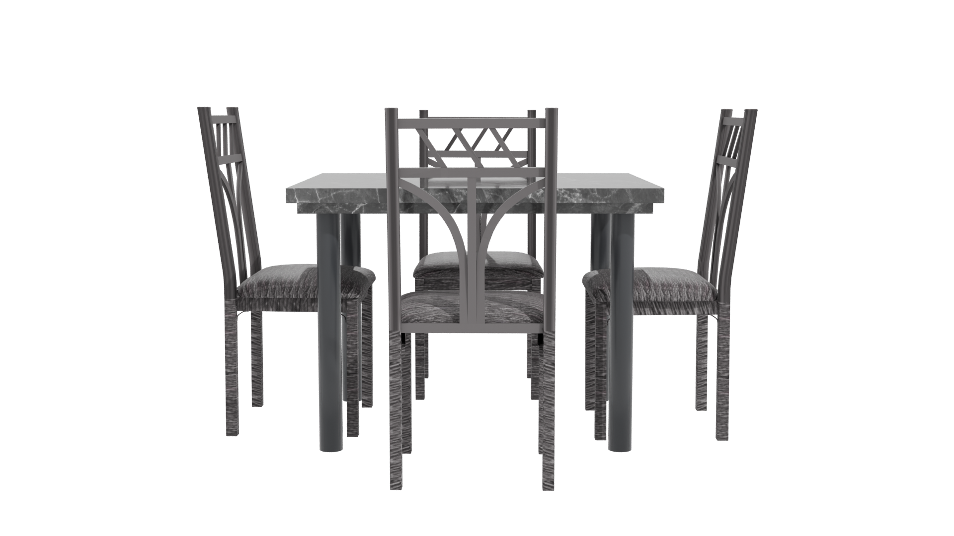 Stylish Dining Table Set 3D - Professional 3D Model Render 11