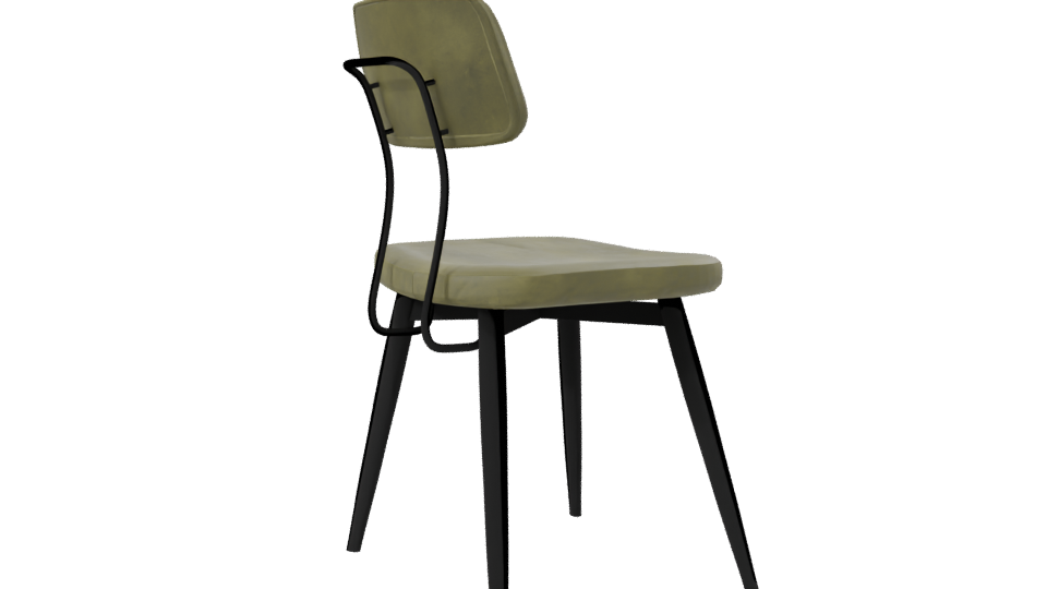 Stylish Minimalist Dining Chair 3D Model - Professional 3D Model Render 7