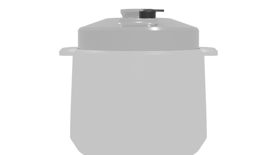 Compact Electric Pressure Cooker 3D - Professional 3D Model Render 5