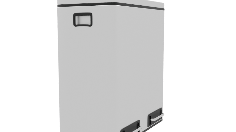 Modern Household Trash Bin 3D - Professional 3D Model Render 9