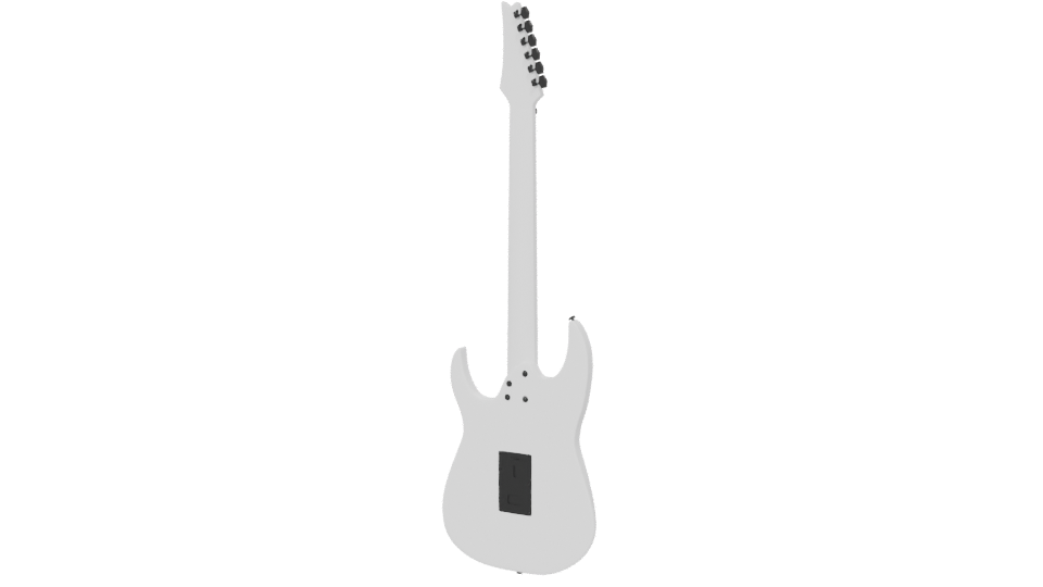 Stylized Electric Guitar Model - Professional 3D Model Render 6