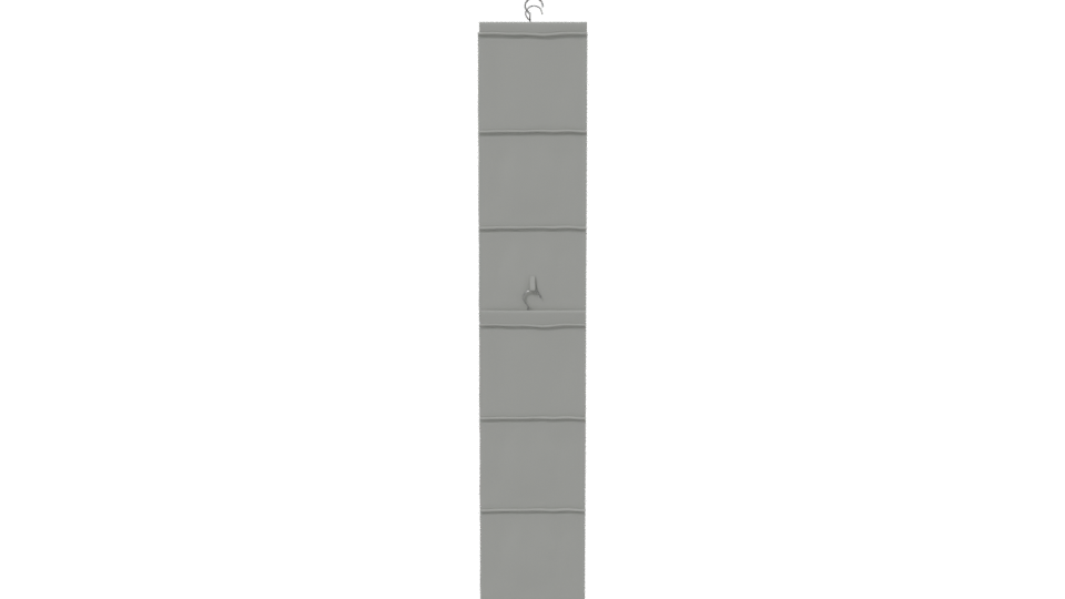 Slim Vertical Storage Shelf Model - Professional 3D Model Render 2