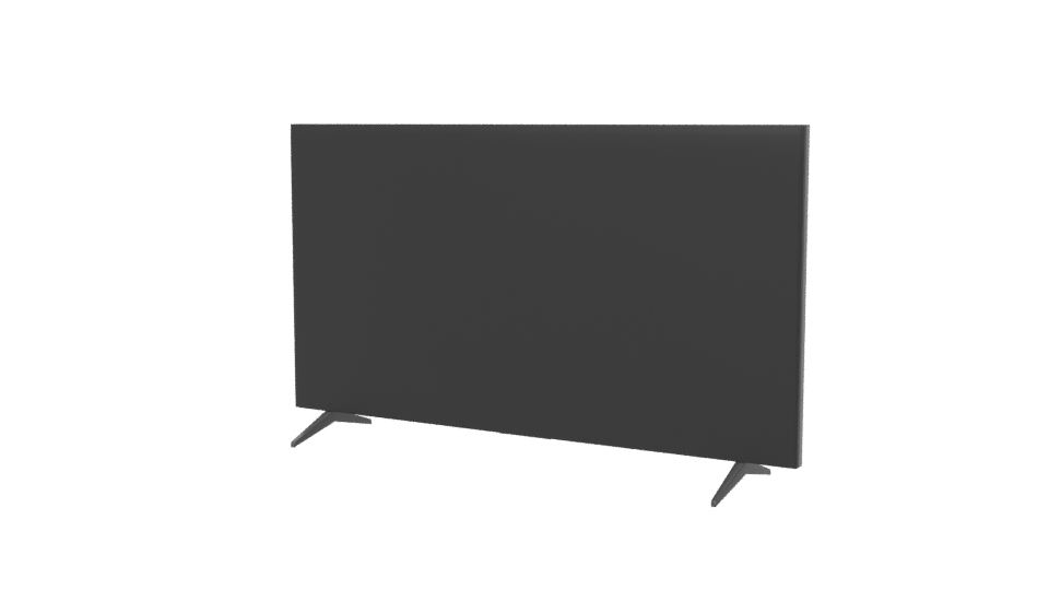 Sleek Flat Screen TV Model - Professional 3D Model Render 6
