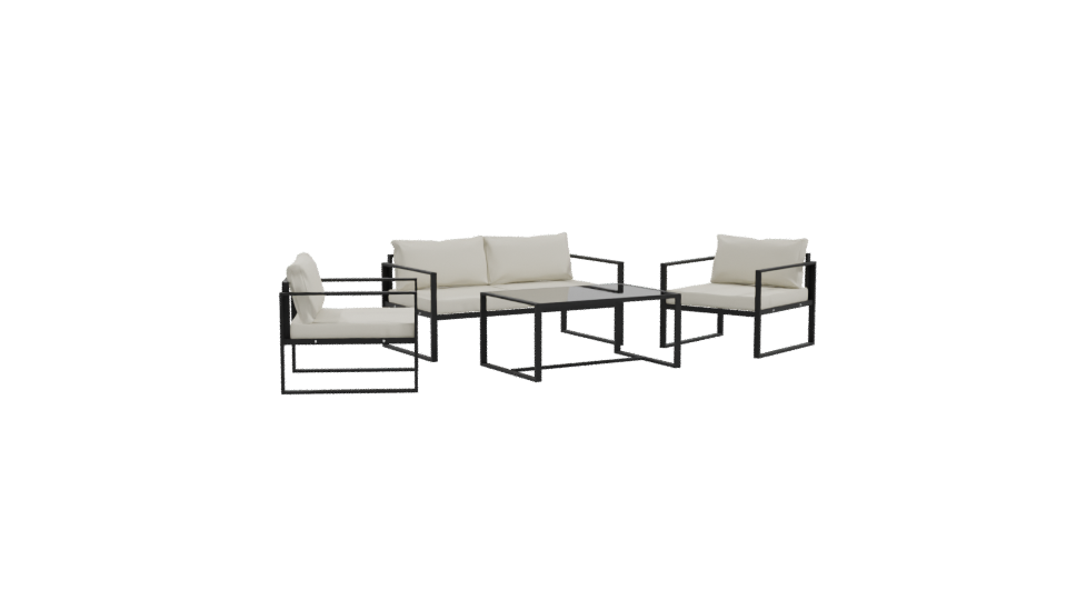 Stylish Outdoor Furniture Set 3D - Professional 3D Model Render 10