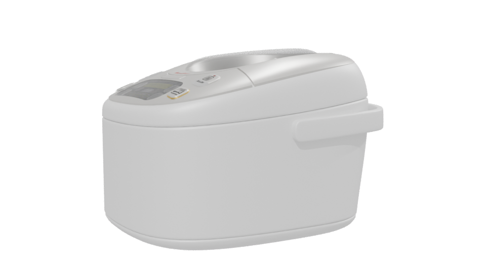 High-Tech Rice Cooker Model - Professional 3D Model Render 13