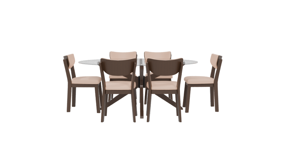 Elegant Modern Dining Set 3D Model - Professional 3D Model Render 5