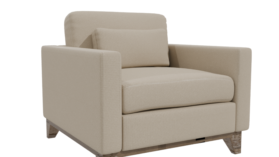 Stylish Modern Armchair 3D - Professional 3D Model Render 10