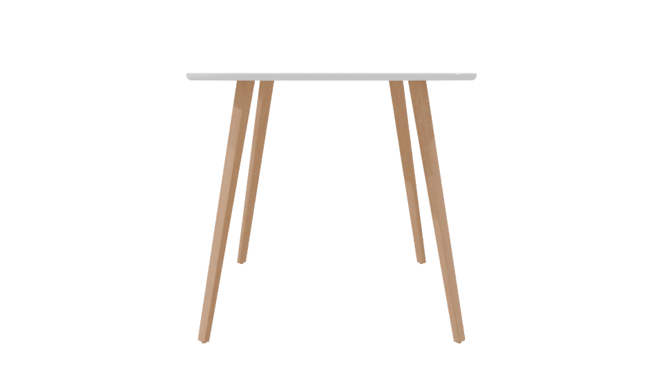 Contemporary Wooden Dining Table 3D Model - Professional 3D Model Render 8