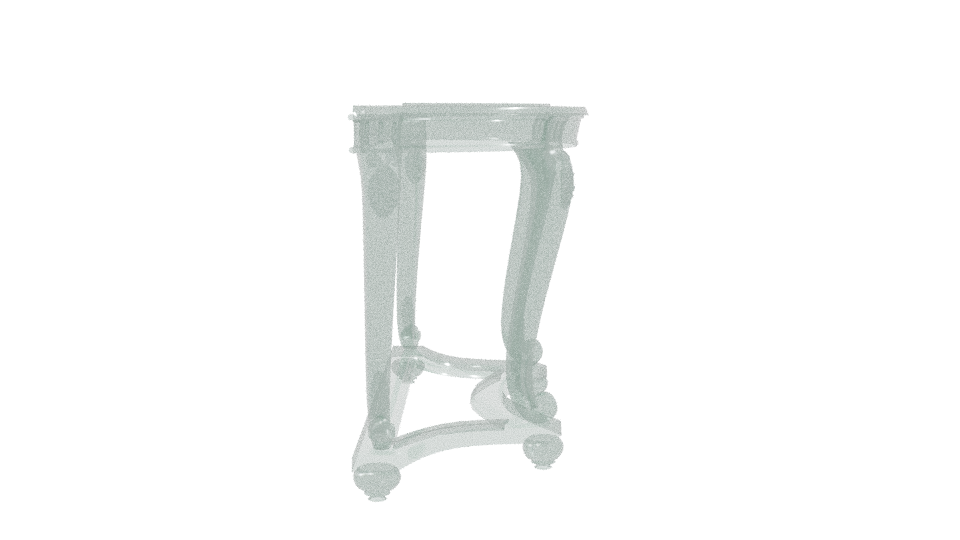 Elegant Vintage Console Table 3D - Professional 3D Model Render 8