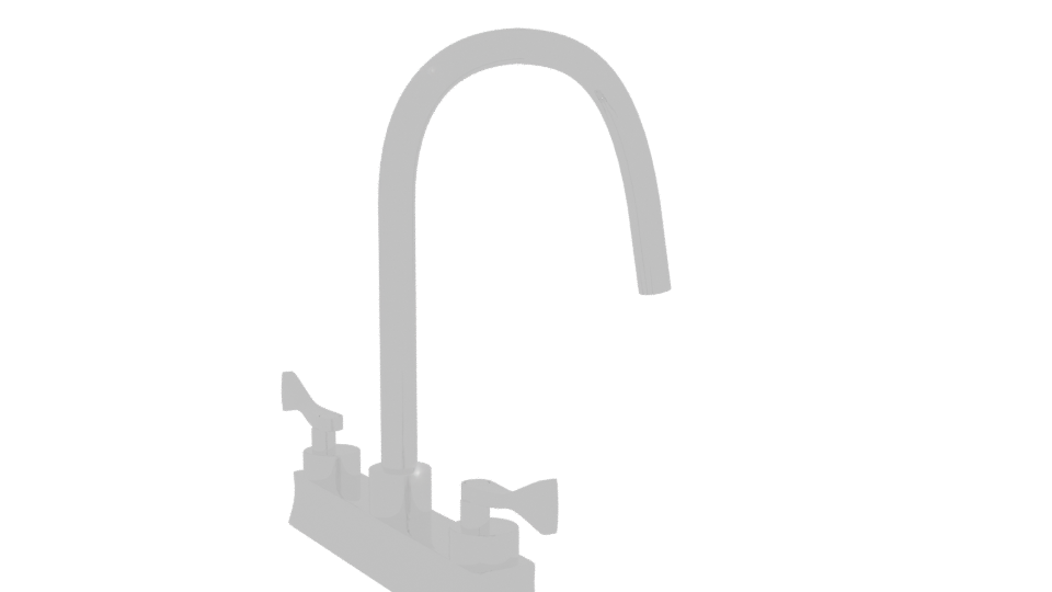 Stylish Kitchen Faucet Model - Professional 3D Model Render 7
