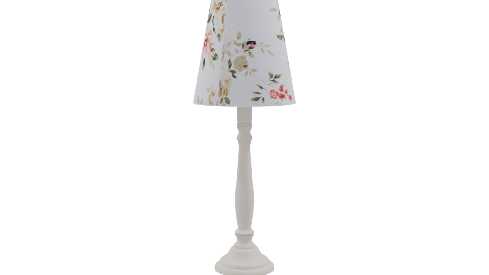Floral Table Lamp 3D Model - Professional 3D Model Render 9