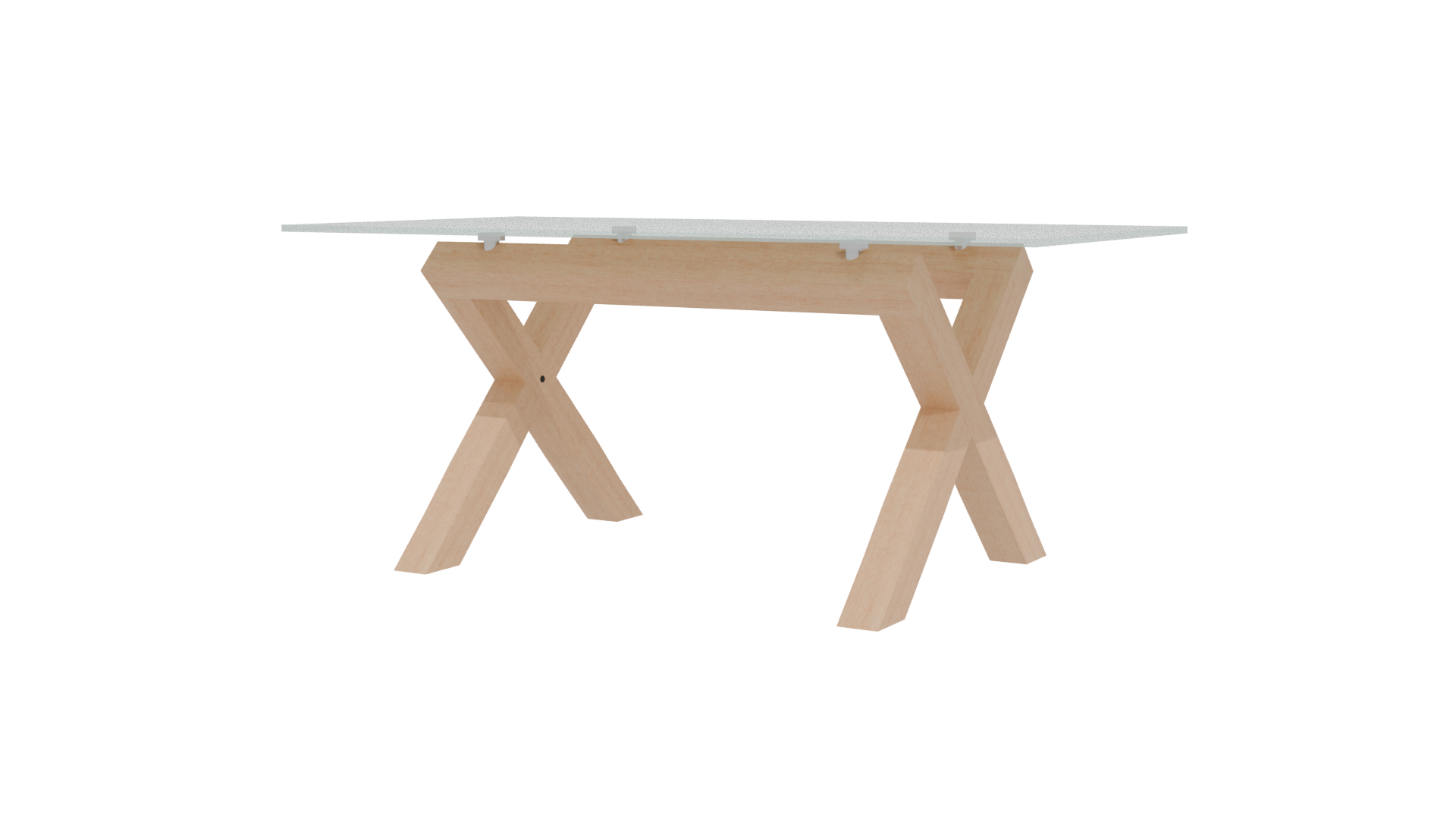 Stylish Glass Top Dining Table - Professional 3D Model Render 12