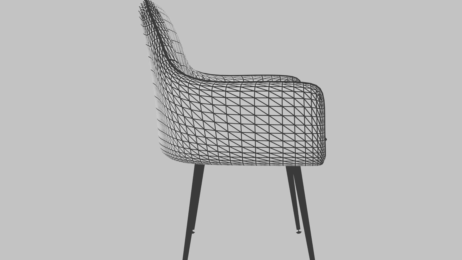Stylish Modern Accent Chair 3D - Professional 3D Model Render 15