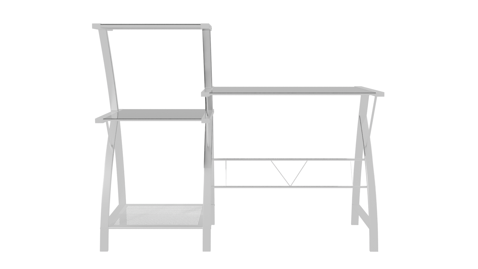 Stylish Modern Multi-Tier Table - Professional 3D Model Render 2