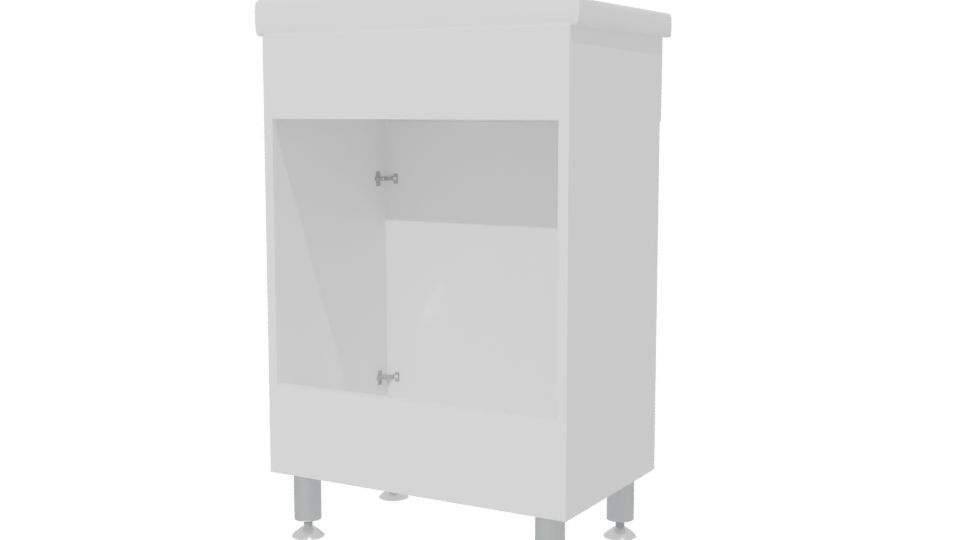 Modern Bathroom Sink Cabinet 3D - Professional 3D Model Render 6