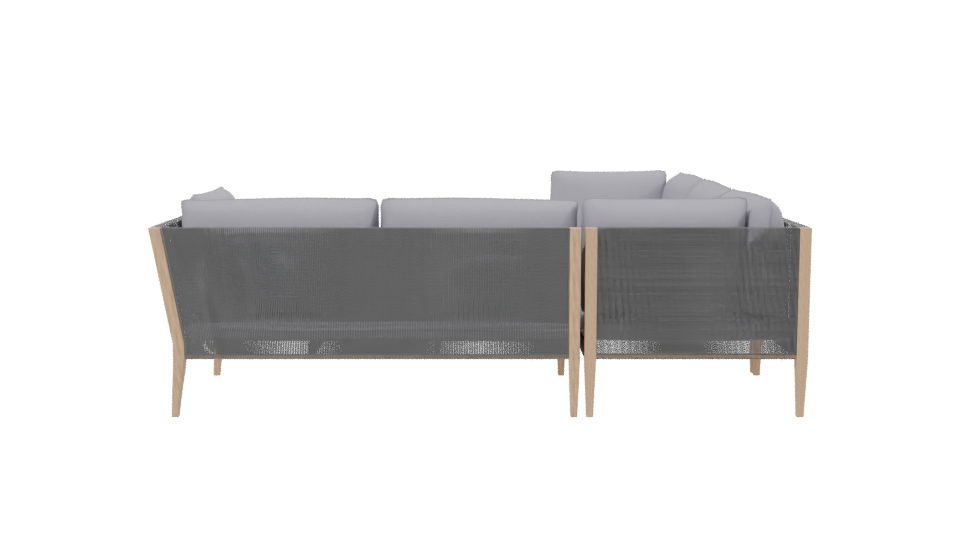 Stylish Outdoor Sectional Sofa 3D - Professional 3D Model Render 2