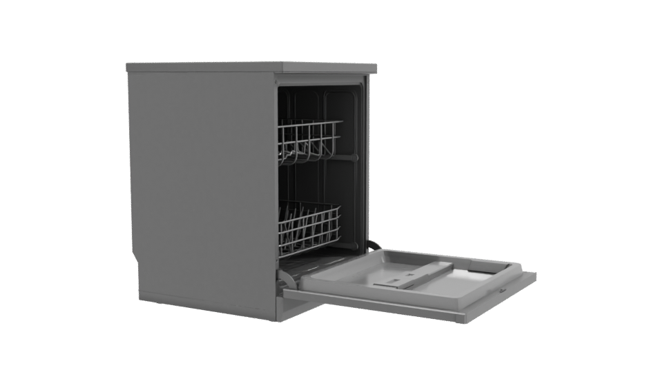 Realistic Dishwasher 3D Model - Professional 3D Model Render 9