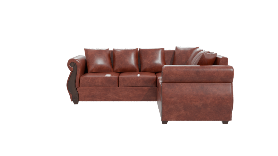 Vintage Leather Sofa Model 3D - Professional 3D Model Render 11