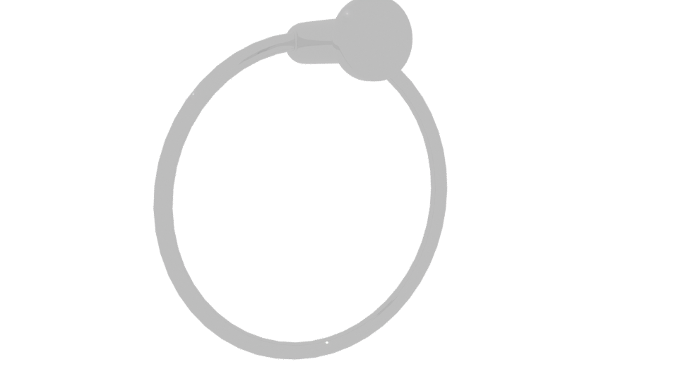 Elegant Circular Wall Ring 3D - Professional 3D Model Render 4