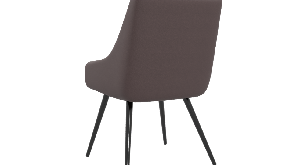Contemporary Fabric Accent Chair 3D Model - Professional 3D Model Render 4