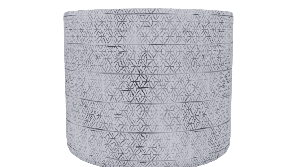 Textured Ceramic Decorative Pot 3D - Professional 3D Model Render 13