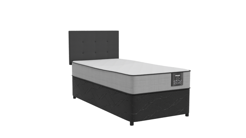 Stylish Single Bed 3D Model - Professional 3D Model Render 10