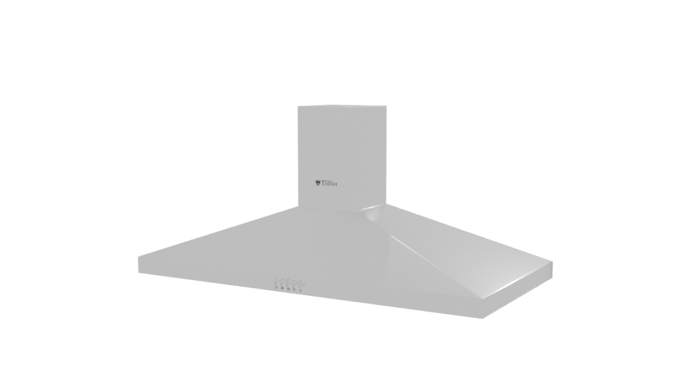 90 cm Decorative Kitchen Hood 3D - Professional 3D Model Render 12