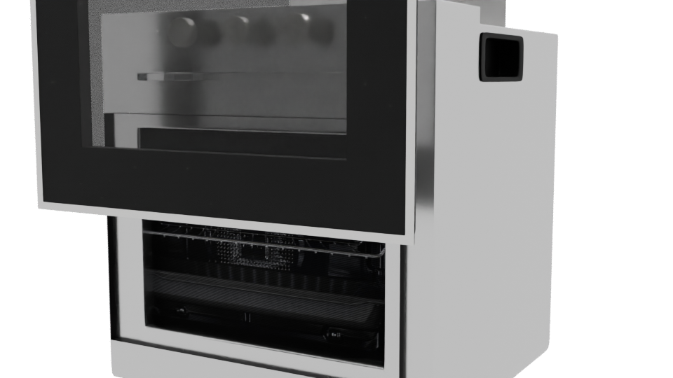 Sleek Built-In Electric Oven 3D Model - Professional 3D Model Render 12