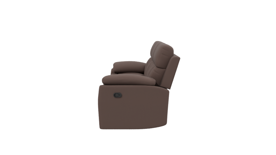 Stylish Leather Sofa 3D Model - Professional 3D Model Render 2