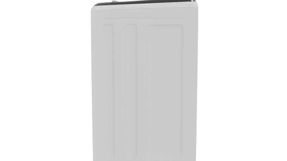 Compact Minimalist Refrigerator 3D Model - Professional 3D Model Render 2